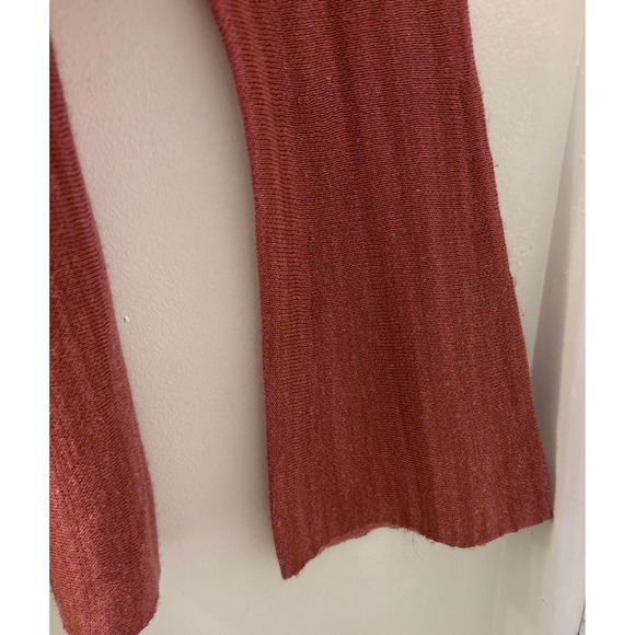 Free People Women's Sundae Bell Sleeve Flowy Sweater Rose Pink‎ Size M Bohemian - Picture 4 of 5